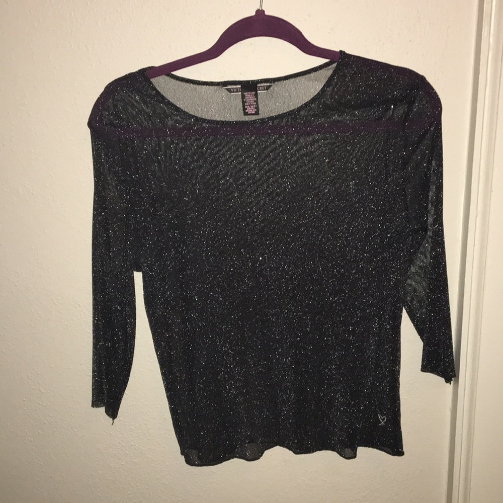 Black sheer top